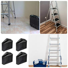 Yardwe 4Pcs Antiscivolo Piedini in Gomma di Ricambio Scala Scala a Pioli Piedi Tappetino Piede per Scaletta Scaletta di Estensione Ricambi Accessori di Ricambio Nero