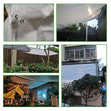 JH1 Rete ombreggiante Household Ombra Panno Bianco, 200GSM Polietilene Maglia Telone con Occhielli E Corda, Appendere sul Tetto Piscina (Size : 8×10m)
