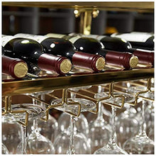 MFLASMF Stainless Steel Wine Glass Rack, Wine Cabinet, Simple Luxury Luxury Gold-Plated Can Be Customized Hanging Wine Rack Ceiling Wine Rack, Suitable for Bars And Restaurants,Single