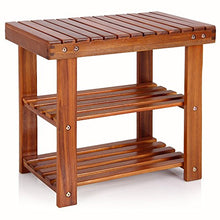 Casaria Scarpiera e Panchina Ingresso 2in1 50x30x46cm Legno Ripiani Mobile Salvaspazio Ordine Scarpe