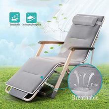 LIYANJJ Lettino Prendisole Imbottito Sedia reclinabile Regolabile Pieghevole per Patio Esterno Beach Garden Camping Supporting 250kg