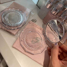 dhcsf Specchio Professionale per Il Trucco Pieghevole Pieghevole Specchio per Il Trucco Portatile Portatile Puntello Trucco Specchio Bagno Bagno Viaggio Viaggio Trasparente