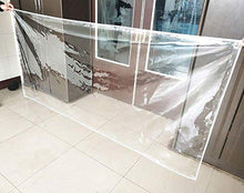 HZWLF Telone Multiuso per Esterni, Trappola Trasparente Resistente, Addensare 19,7 Mil / 0,5 mm, PVC Trasparente Impermeabile con Occhielli, Copertura per Tenda da Campeggio, 1,4 x 1,8 m