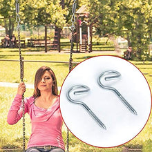 Gancio a Vite in Acciaio Inossidabile, Ganci a Vite in Acciaio Inossidabile 304, Golfari, Gancio a vite per Amaca con Codino in Acciaio, Ideale per Amache e Sedie Sospese (Set di 2)