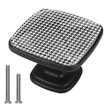 Elegante plaid pied de poule nero Pomelli per Porta Set di 4 Pomelli per Mobili Manopole per Cassetti Cucina Armadio Vetro