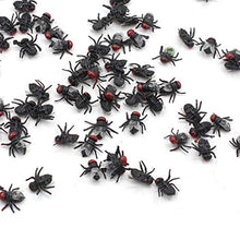 TOYANDONA 60Pcs Mosche False Giocattoli di Plastica Fly Scherzo Mosche Scherzo Giocattoli per Bomboniere Bomboniere (Nero)