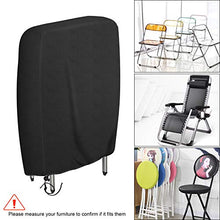 Redmoo Copertura per Sedia Pieghevole, Resistente ai raggi UV Antivento Impermeabile per mobili da giardino Sedia a sdraio Sedia a sdraio pieghevole, inclusa borsa da trasporto Oxford (L71 * H110cm)
