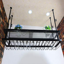 YWYW Ferro da Stiro in Stile Industriale retrò Bar Ristorante Portabicchieri Appeso Bar Decorazione Portabottiglie Portabicchieri Portabicchieri Appeso (Dimensioni: L100 * W30CM)