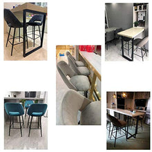 TRGCJGH Sgabello da Bar Sedia da Bar Moderna in Metallo Sgabello da Bar per La Casa Sedia da Bar Creativa Loft in Velluto Morbido per Cucina | Pub | Sgabello da Pranzo Café,SeatHeight:26.7in