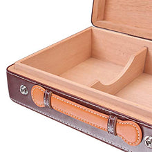 CLNAONG Humidor per Sigari, Mat Modello Portatile Cigar Box 30 Pezzi capacità Portatile Cigar Humidor Humidor Viaggi