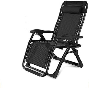 PAKUES-QO Reclinabile Comfort Sedie a Sdraio per Il Tempo Libero Pieghevole, Regolabile Zero-Recliner, Beach Home Giardino Balcone Multifunzione Lettino Prendisole, 2