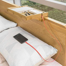 SoBuy Vassoio da letto Mensole per Camerette Comodino Piccolo Portaoggetti sul Comodino Legno NKD01-N