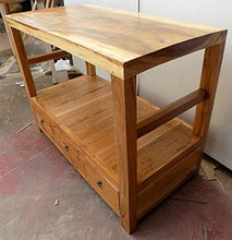Marblechic - Mobile Bagno in Teak massello Piano in suar cm 100x50x78h Industrial arredo