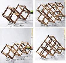 HZWLF Scaffali Portabottiglie in Legno Ornamenti Decorazioni per cucine Soggiorno Elegante e Pratico Stoccaggio Natale