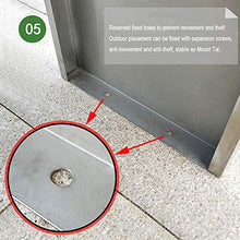 Panchina da esterno in acciaio inox, panchina da parco, Panchina del parco all'aperto in legno di plastica anticorrosiva, Panchine all'aperto sulla terrazza del cortile, Adatto per prato, veranda