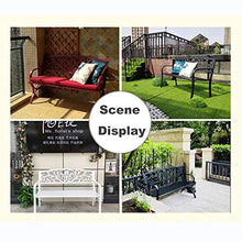 Panchina da Giardino in Metallo panchina, Sedie a Sdraio Resistenti al Sole e alle intemperie sulla terrazza del Patio, Sedia da Giardino in Ferro battuto per Esterno, 50 x 23 x 33 Pollici