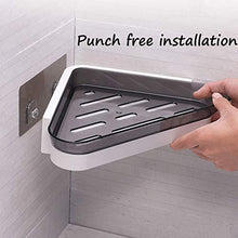 &ripiano di stoccaggio Unità di scaffali, Treppiede for bagno domestico Montaggio a parete Appendiabiti di scarico ad angolo Cremagliere del bagno Ripiano di stoccaggio ripiano for WC Scaffale di fini