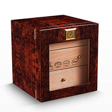 GLF Caso Cigar Box Cigar Humidor - Regalo di Natale di Lusso Gabinetto Cigar Humidor Storage Box Wirth Alta Lucida in Legno con Free igrometro e ampHumidifier mantenerlo Fresco Set Regalo di Lusso