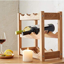LHQ-HQ Wine Rack Solida casa scaffale Tavolo Legno Vivo Vino ripostiglio Bar cremagliera mensola caffè Vino Rack cremagliera
