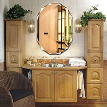 Chenbz Specchio per Il Trucco Minimalista Poligonale, Specchio per Il Bagno Creativo della Parete del Bagno, Specchio del cassettone a Parete