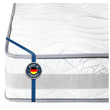 BMM Comfort XXL Materasso 100x200 cm in Grado di durezza 4 (H4) Fino a 150kg, Altezza 23cm, SilverCare Border Rispetto, Migliore Ventilazione, Extra Duro