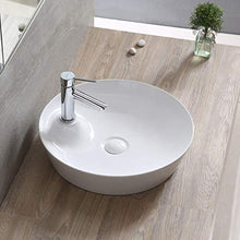 Yxx max -Lavabo Moderna Rotonda del controsoffitto del dispersore del Bacino del Vaso in Ceramica lavabo for lavabo Bagno Art Bacino (Senza Rubinetto) -48x10cm Lavandino del lavabo