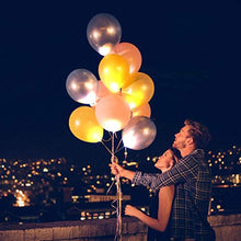 ARTFFEL Vola 50pcs LED Balloons luci di Illuminazione Impermeabile for Lanterne di Carta Palloncini Decorazione del Fiore, Non Lampeggiante, Impermeabile (Bianco) .Compleanno