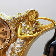LXH-SH Cremagliera del Vino cremagliera Nana Vino Decorazioni cremagliera del Vino armadietto del Vino Decorazione Creativo a casa la Bellezza di Orologio Europee Resina Ornamenti Artigianali scaffa