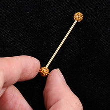 Holibanna 8Pcs Orecchini a Bottone Bilanciere Orecchini a Perno in Acciaio Inossidabile Piercing Orecchini Frecce Orecchini a Bottone Industriali Bilanciere per Le Donne (Dorato)