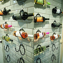Portasalviette da parete per vino/asciugamano, da parete, regolabile, in metallo, per bottiglie di vino e vetro, decorazione per la casa e la cucina, scaffale per riporre oggetti | ripiani a parete