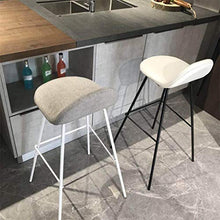 LLT Pratico sgabello Sgabelli colazione Bar sgabello da cucina Bar Sedia da pranzo contatore Nero Bianco Metallo/frame Soft Sedile Carico massimo 100Kg di sicurezza Schienale (cuscino grigio),Nero,