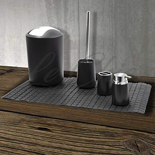 Shop Chic Set da Bagno Blackie Completo, Set Accessori Bagno e Tappetino 30,99€ Iva incl.