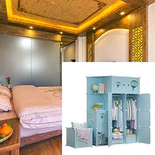 TWDYC Portable Armadio Guardaroba Rack Pieghevole Armadio Cabinet Multifunzionale Antipolvere e umidità Mobili Camera da Letto