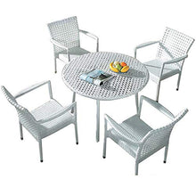 Set di Mobili da Giardino per Esterni, 5 Pezzi per Giardino Domestico da Giardino Mobili da Conversazione in Vimini Set di Combinazioni per Sedie in Rattan per Famiglie