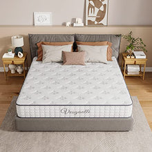Vesgantti Materasso una Piazza e Mezza 140x200x24, 7 zone in Memory Foam, Molle Insacchettate Individuali, con stampa e cinturino per cucire, Confortevole e Traspirante, Rigidità Media, Sottovuoto