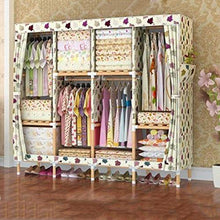 NXYJD Armadio Dressing Armadio Camera Armadio Mobili Camera Guardaroba Tessile Pieghevole Non Tessuta