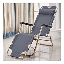 Lettino a sdraio per prendere il sole, Lettino da Giardino Pieghevole , Sedia a sdraio a sdraio regolabile Sedia a sdraio, 100 kg Sedia pieghevole max Sedia a sdraio Single Letto singolo (grigio)