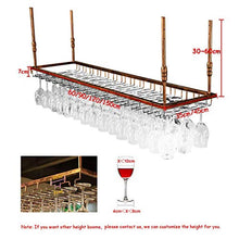 Rastrelliere per calici retrò, portabottiglie per Vino da soffitto in Bronzo Scaffale per Vino Montato a Sospensione Espositore per Vino con Decorazione in Metallo