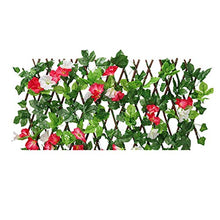 Recinzione Del Giardino Recinzione Foglia Verde Recinzione A Traliccio Retrattile Espandibile , Siepe In Legno Con Foglie Di Fiori Artificiali , Paravento Per Decorazione Da Giardino Paravento Per