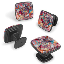 Motivo patchwork 4 PCS Pomelli per Porta, Pomolo per Mobile, Pomelli per Mobili con Viti, Maniglia per Armadietto, Pomelli per Porta, Pomelli per Cassetti per Porta, Armadio, Cassetto e Credenza
