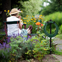Relaxdays Sostegno Porta Tubo per il Giardino, Autoportante, per Tubi Lunghi 61 m, Acciaio, HLP 107,5 x 25 x 18 cm, Nero