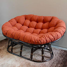 CUICI 67" Pansan Doppia Aghi Sedile Cuscino,Sostituzione Impermeabile Morbido Addensare Sedia,Poliestere Overstuffed per Il Giardino del Cortile-Orange 172x120x15cm(68x47x6inch)