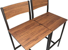 yelloo MOD. Venice Set 2 SGABELLI Bar Marrone Sgabelli Alti Sgabelli da Bar Mobili Cucina Arredamento