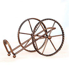 GYJZZW Decoration Crafts Sculpture Statue Espositore per Portabottiglie da Vino in Metallo con Decorazione Creativa Europea