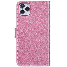 Saceebe Compatibile con iphone 11 Pro Max 6.5 Custodia pelle Glitter Cover a libro Glitter Diamante Strass Flip Case [Custodia corona perla farfalla] Rhinestone Portafoglio Pelle Cover Morbido,rosa