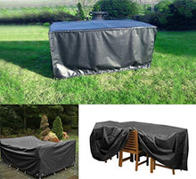 Coperture per Mobili da Giardino Coperture per GiardinoRettangolari Copertura per Tavolo da Esterno Tessuto E Interno in PVC Resistente allo Strappo Oxford Nero Cm per mobili