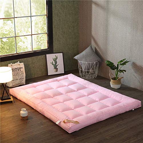Z&HA Spesso Tatami coprimaterasso, Traspirante Giapponese Piano Materasso futon Pad, Pieghevole Tatami Tappetino Trapuntato Morbido Pelo Materasso,D,100x200cm