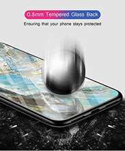Suhctup Compatibile con Huawei Honor 10 lite Custodia Protettiva in Vetro Temperato 9H + Cornice Paraurti in TPU Silicone Morbido Assorbimento Degli Urti a 360 Gradi Protezione -Marmo 2