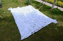 Rete Ombreggiante Maglia Parasole Rete Mimetica Shade Net Sun reticolato Camo tende da sole tenda tessuto Oxford, adatto per nascondere travestimento Caccia tiro 3x5m grande giardino, bianco Più dimen