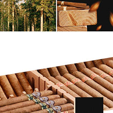 XUSHEN-HU Cigar Box, Humidor, Legno di Cedro Legno Solido Cigar Box umidificazione Good Mood, Good Life (Colore: Brown) Sigaro